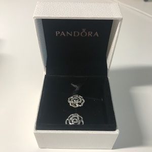 Pandora Flower earrings